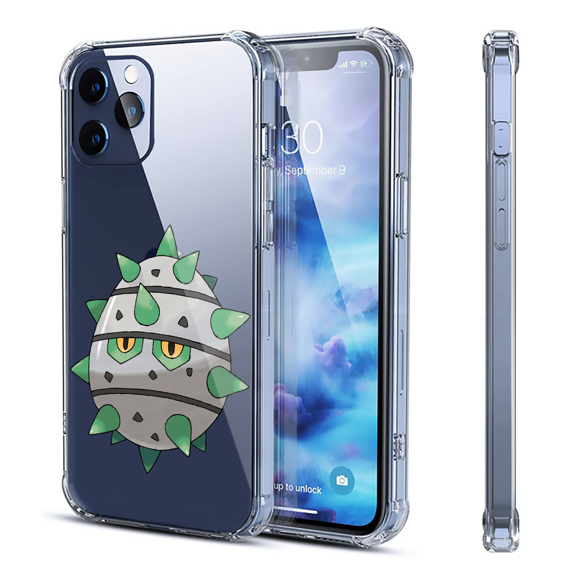（画像用） ポケットモンスター Pokémon 【iPhone 12シリーズ対応】透明スマホケース（クリアソフトケース）